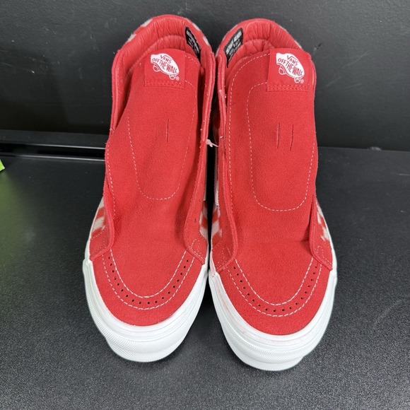 Vans x Concepts OG Sk8-Hi Red Mohair Flame Scarlet Checkerboard Men 8.5 Women 10 - Picture 7 of 15